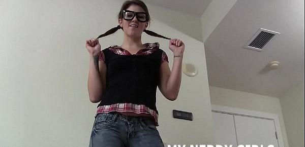  Nerdy girls like me give the best handjobs JOI